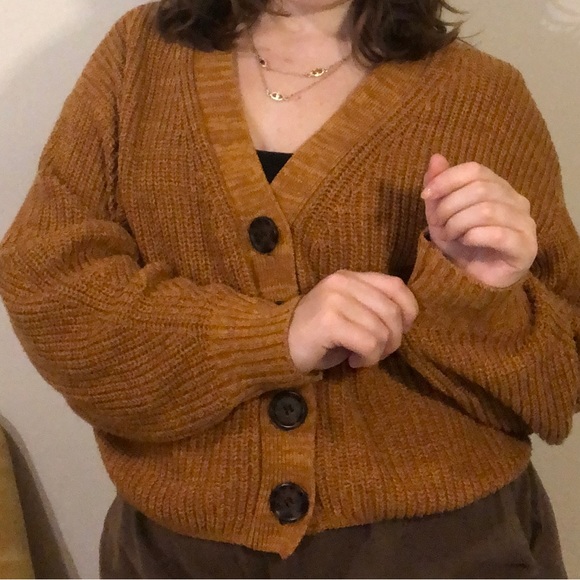 Orange fall button sweater! - Picture 5 of 5